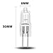 10 Pack Crystal Clear LENSE 10 Watt AC DC 12V Capsule T3 Light Bulb Replacement JC G4 2 Pin Base Halogen Kitchen Table Pendant Lamp 12 Volt 10W Bi-Pin Warm Clear Bright White Landscape Desk Lighting