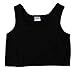 EUBUY Women's Les Lesbian Hook Short Chest Breast Binder Vest Top Black