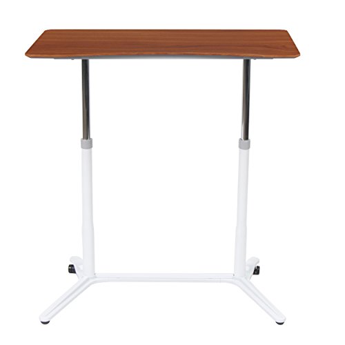 Calico designs 51231 sierra height adjustable desk, white/cherry