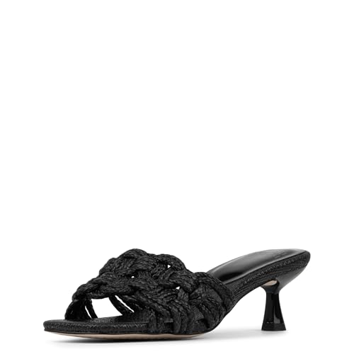 Donald Pliner Women's MILLEE Raffia, Black 8.5