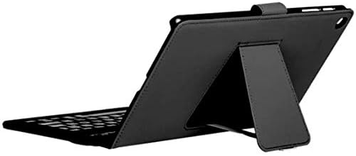 Bluetooth Keyboard Case (QWERTY) for Samsung Galaxy Tab A 10.1 (2019) Red with Spanish Keyboard. Contains the letter Ñ. Black