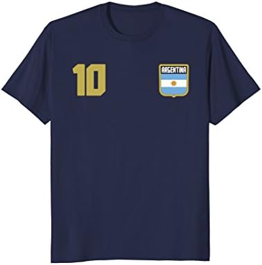 Mens ARGENTINA T-shirt Argentinian Tee Retro Soccer Football 3XL Navy