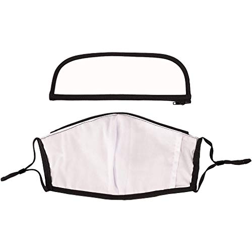 NOMENI 4PCS Face Protection+8PCS Filter, Adult Outdoor Washable Reusable Zipper Integrated Protective Cover With Filter And Detachable Eye Protection (Multicolor (4+8pcs))