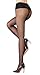 Honenna T Crotch Sheer Toe Low Waist Support Tights Pantyhose