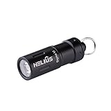 Mini Rechargeable LED Keychain Flashlight - Small USB 130lumen Waterproof Bright LED Flashlight with 2 Modes Including Rechargeable Battery, Micro USB Cable, Waterproof O-rings and O-Ring (Black)