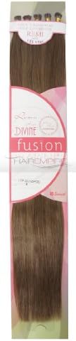 Divine Fusion 22" Real 100% Virgin Remi Hair Extension Individual Tips Color #8 (Light Chestnut Brown) 125 Pieces