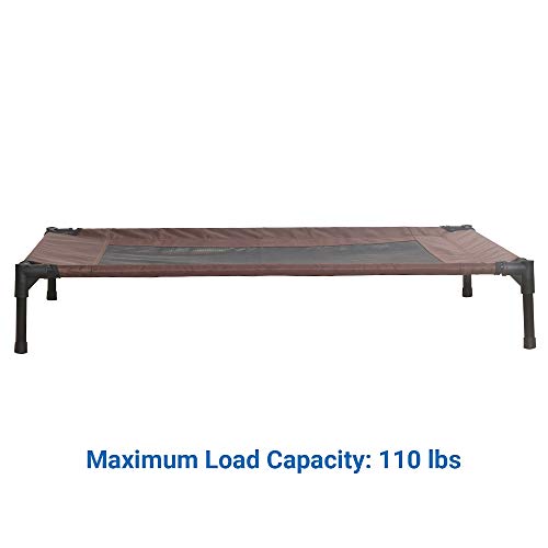 Niubya Elevated Dog Bed with Canopy, 1680D Oxford Fabric Mesh Portable