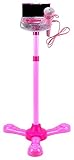 VT Mini Star Music Show Children's Kid's Toy Stand Up Microphone Playset w/ Built In MP3 Jack, Speaker, Adjustable Height