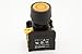 Alpinetech PFL-22 Yellow 22mm 1NC 1NO Latching Maintained Push Button Switch 110V LED Illuminated