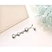 FLYOW S925 Sterling Silver Dangle Belly Button Rings Women Navel Rings CZ Body Piercing