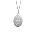 Children's Sterling Silver Baby Miraculous Medal Charm Pendant Necklace 16 Inches