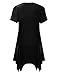 AMORE ALLFY Women's Comfy Flattering Flare Hem Swing Tunic Top Made in USA (True Missy Size)