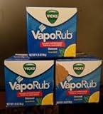 Vicks Vaporub Lemon Scent Ointment 1.76 Oz (Pack of 3)