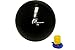 ProsourceFit Stability Exercise Ball with Foot Pump, Black 65 cm, Anti-Burst up to 2,000 lb. for Fitness, Pilates, Balance, and Yoga