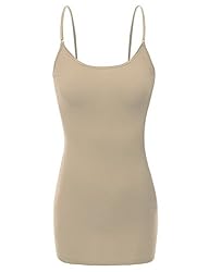 RT1002 Adjustable Spaghetti Strap Basic Long Cami
