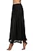 Avidlove Women Lingerie Slips Satin Snip-it Half Slip Lace Underskirt Long Black,XX-Large