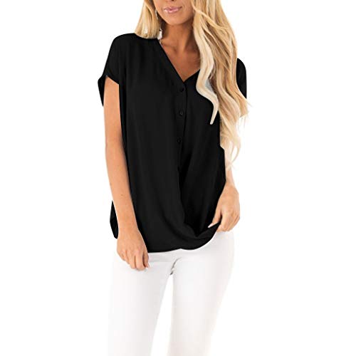 1 Womens+Chiffon+Short+Sleeve+Tops
