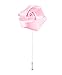 L'vow Satins Rose Brooch for Wedding Handmade Lapel Pin Flower Boutonniere for Suit Pack of 6 (Pink#6pcs)