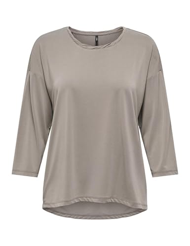 ONLY Onlhannah 3/4 Top Jrs, Gris, XL Mujeres