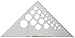 Fairgate 10-Inch Aluminum Triangle 45/90 (AT245-10)