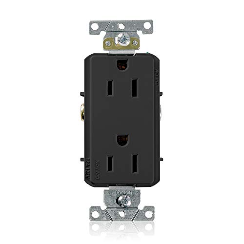 Leviton 15 Amp, 125 Volt, Decora Plus Duplex Receptacle, Straight Blade, Commer…