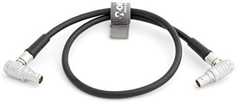 Red LCD/EVF Cable - Right Angle to Right Angle - 18" - by Workhorse Gear