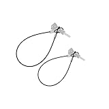 DigiHero12Inch/ 24Inch Stainless Steel Tether Lanyard for Gopro Hero 4 - Camera Safety Cable Fully Customizable to Suit Your Needs, Compatible with Gopro Hero 1/2/3/3+/4 Camera 2pcs(12Inch/24Inch))
