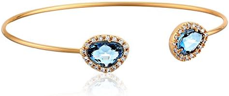 Tai Double Montana Blue Cuff Bracelet, 2"