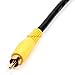 Cmple - RCA Subwoofer Cable 3 ft Digital Coaxial Audio Cable Composite Audio/Video Cord 1-RCA Cable Male to Male Coaxial RCA Cables for Home Theater, Rear View Parking Camera