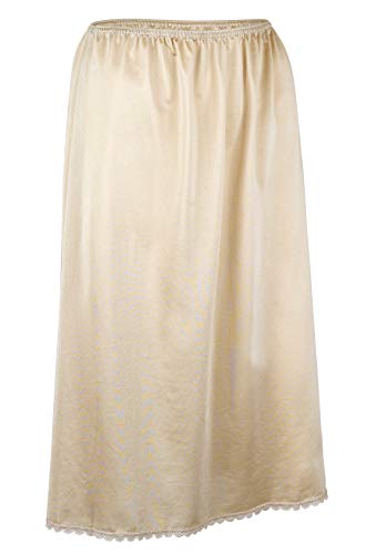 Valair Women's Classic Half Slip Skirt, 100% Nylon, 26 Inch, 2X-Large, Nude