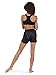 Body Wrappers Girls Ripstop Shorts,046BLKM,Black,Medium