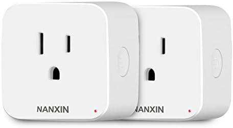 Alexa Smart Wifi Plug - NANXIN Smart Plug Wifi Socket Outlet, Works with Alexa and Google Home, No Hub Required, Remote Control From Anywhere - 2 Pack