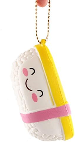 Neband Squishy Sushi Tamagoyaki, Jumbo Scented Slow Rising Cute Soft Collections Gifts for Kids Adults