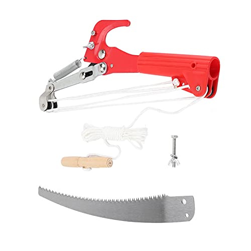 Baumschere Stangensäge ohne Stange, Gartenschneidewerkzeug, 4 Räder Scharfes Gartenscherenscherenschneider-Trimmwerkzeug Obstpflücker Harvester-Stangensäge Baumschneidemaschinenschneidemaschine – Bild 3