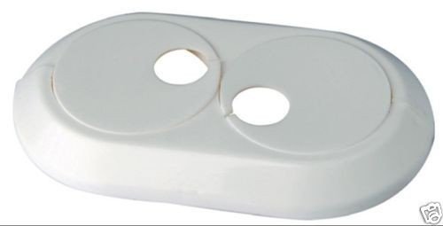 CAPRICORN Pack of 5 Double Heating Rosettes Cuffs White 18 mm