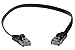 0.5 ft Cat 6 Unshielded (UTP) Flat Ethernet Network Cable - Black