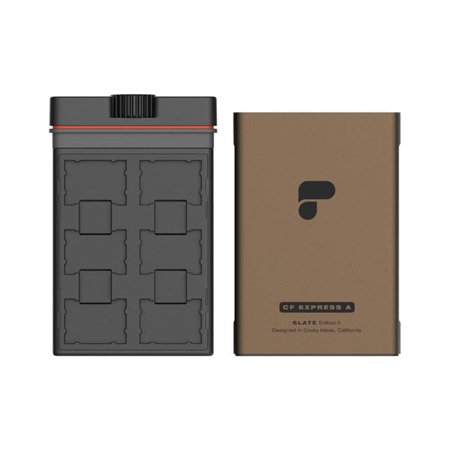 PolarPro - Slate Cardcase - CFexpress A - Edition II - Desert - Weatherproof/Shockproof/Crushproof - Swappable Card Inserts - Swappable Card Inserts - Adventure Tested
