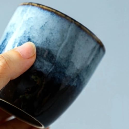 HOOPZOZA Espresso Coffee Cup Handmade 5 pcs Tea Cup Set Multicolour Gift Box150ml for Turkish Tea Cappuccino Latte(B-5)