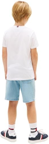Jungen T-Shirt Kurzarm Monogram Graphic aus Baumwolle, Weiß (White), 6 Jahre