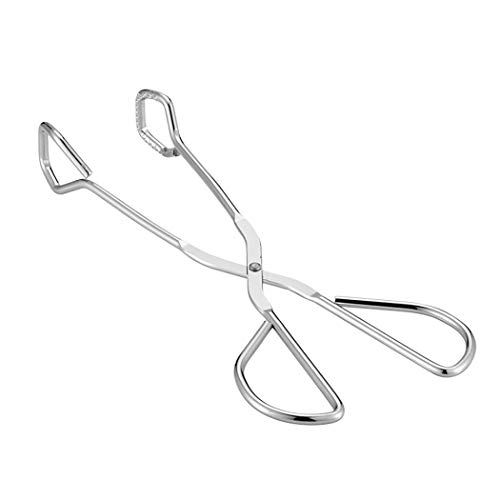9 Inch Food Tongs Heavy Duty Stainless Steel Kitchen Tongs for Cooking, Barbecue, Serving Scissors Tongs Buffet Pliers - Thumbnail 7