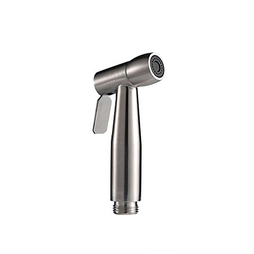 Hand-held Stainless Steel Bathroom Bidet Bidet, Toilet Sprayer Kit, for Toilet and Personal Hygiene Cleaning (Stainless Steel Nozzle)