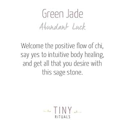 Tiny Rituals GREEN JADE ENERGY BRACELET