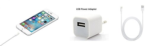 EPAQT Charger Combo| Power Adapter | iOS Phone Charger | Battery Charger | Travel Charging Adapter + 1 Meter USB Cable C