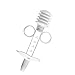 WELL LOVE Pet Syringe - Medicine Saver - Small Animal Feeding - Medicinal Dropper - Oral Syringe - 6pcs Replaceable Soft Tip for Dogs & Cats