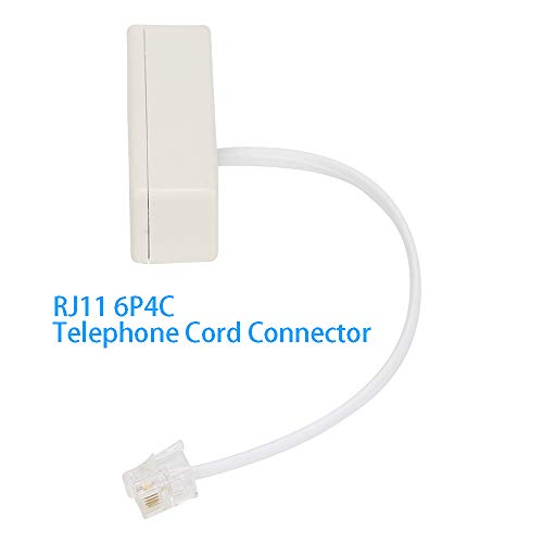Urmust RJ11 6P4C Plug to 2-Way RJ11 Dual Female Secondary Splitter Socket Adapter for Landline Telephone Modular Phone Cable Separator Jack Filter