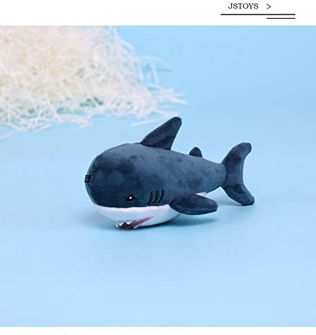 heytoy Plush Toy-15cm Cute Simulation Shark Plush Key Chain Pendant Toys Soft Cartoon Whale Stuffed Doll Backpack Keychain Bag Pendant Kids Gift