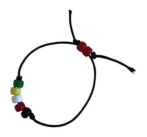 image for Generic Wordless Bracelet Kit- Black, White, Red, Green, Yellow Plasti