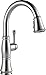 Delta Faucet Cassidy Single-Handle Kitchen Sink Faucet with Pull Down Sprayer, ShieldSpray Technology and Magnetic Docking Spray Head, Arctic Stainless 9197-AR-DST