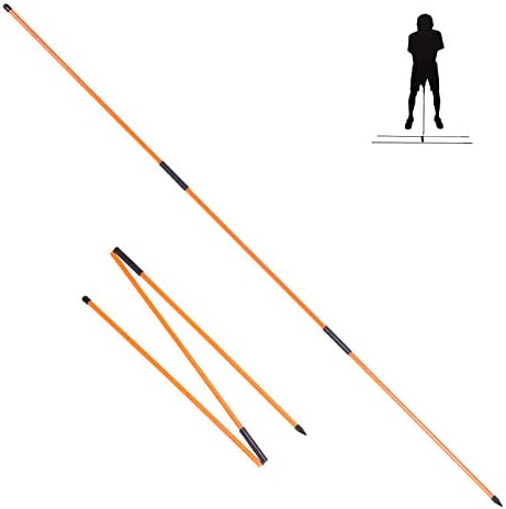 How True 2 Pack Golf Alignment Sticks, 3 Sections Foldable Practice Rods Training Aids for Aiming, Putting, Full Swing Trainer, Posture Corrector How True 2 Pack Golf Alignment Sticks, 3 Sections Foldable Practice Rods Training Aids for Aiming, Putting, Full Swing Trainer, Posture Corrector