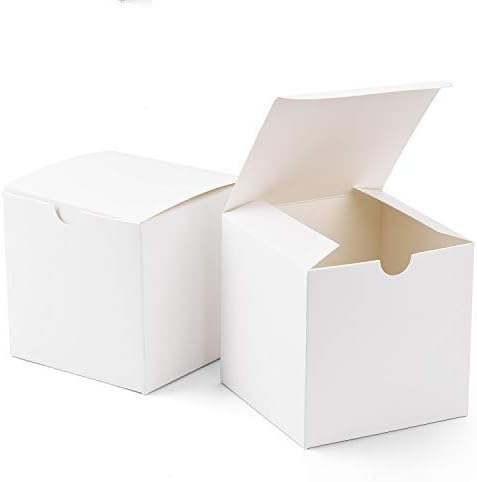 GSSUSA Small Gift Boxes 25-Pack 4x4x4 
